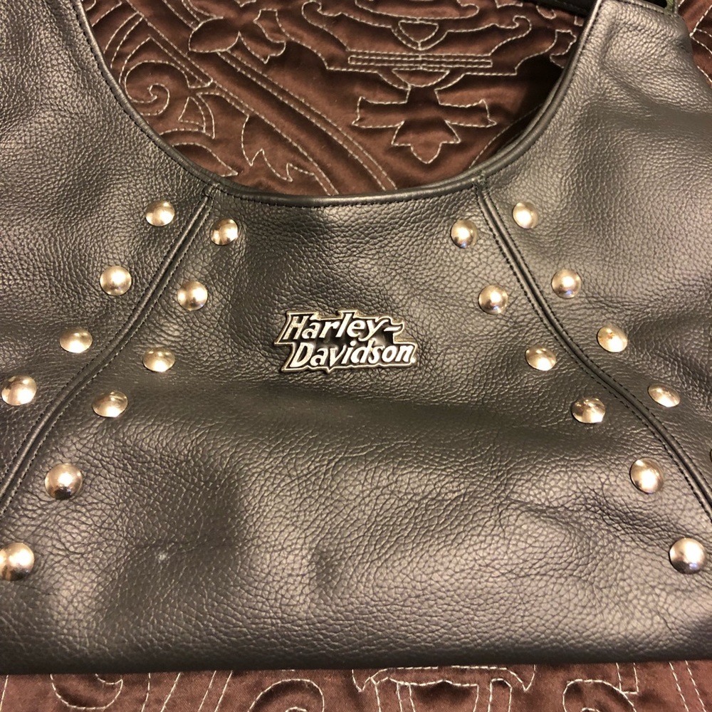 Black Harley Davidson Leather purse